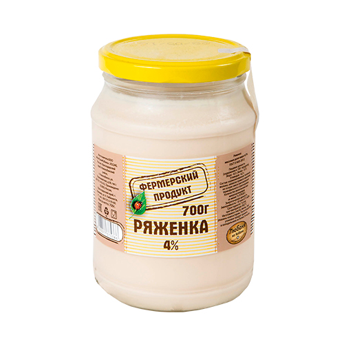 Фото -Фермерские продукты Ряженка 4%