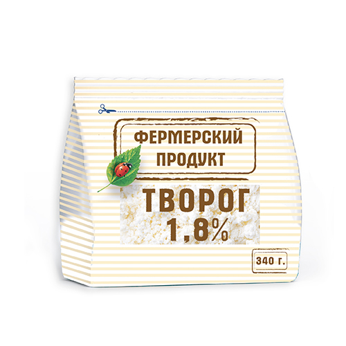 Фото -Фермерские продукты Творог 1,8% (обезжиренный)