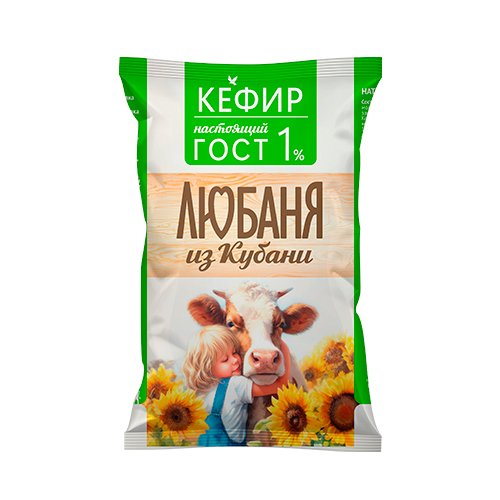 Фото -Любаня из Кубани Кефир 1%