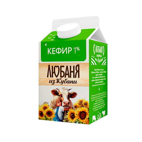 Фото -Любаня из Кубани Кефир 1%