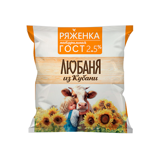 Фото -Любаня из Кубани Ряженка 2,5%