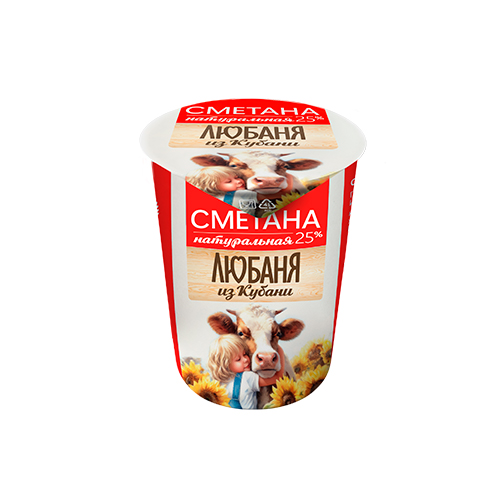 Фото -Любаня из Кубани Сметана 25%