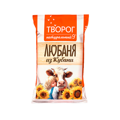 Фото -Любаня из Кубани Творог 9%