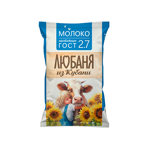 Фото -Любаня из Кубани Молоко 2,7%