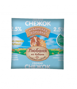 Фото -Любаня из Кубани Снежок 2,5% пленка, 450 г